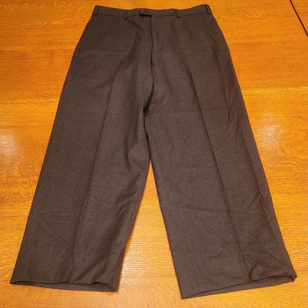 Zanella Nico Wool Stretch Dress Pants Gray 34
